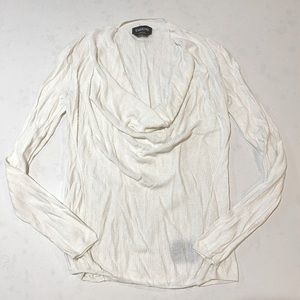 Bebe Ribbed Cowl Neck Soft Sweater.